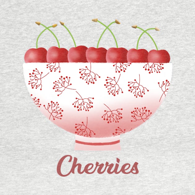 Bowl of Cherries by MarcyBrennanArt